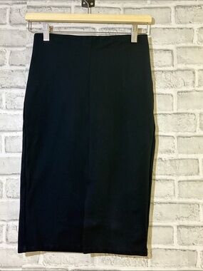 Mango Black Pencil Skirt - Classic Slim Fit black size Xs